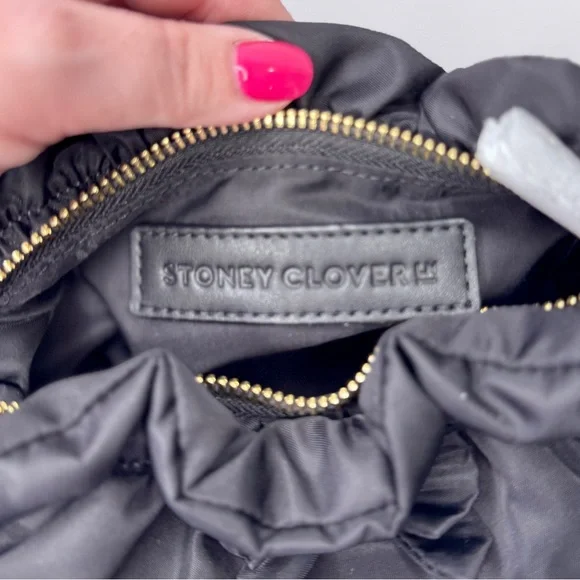 Stoney Clover Lane Bow Bag Pouch • Viral Nylon Clutch • NWT - Picture 6 of 11
